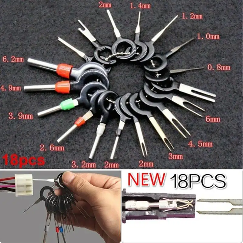 Metal Hand Tool Set Cable Terminal Removal Tools Pin Extractor Kit Practical Durable Plug Key Portable | Обустройство дома