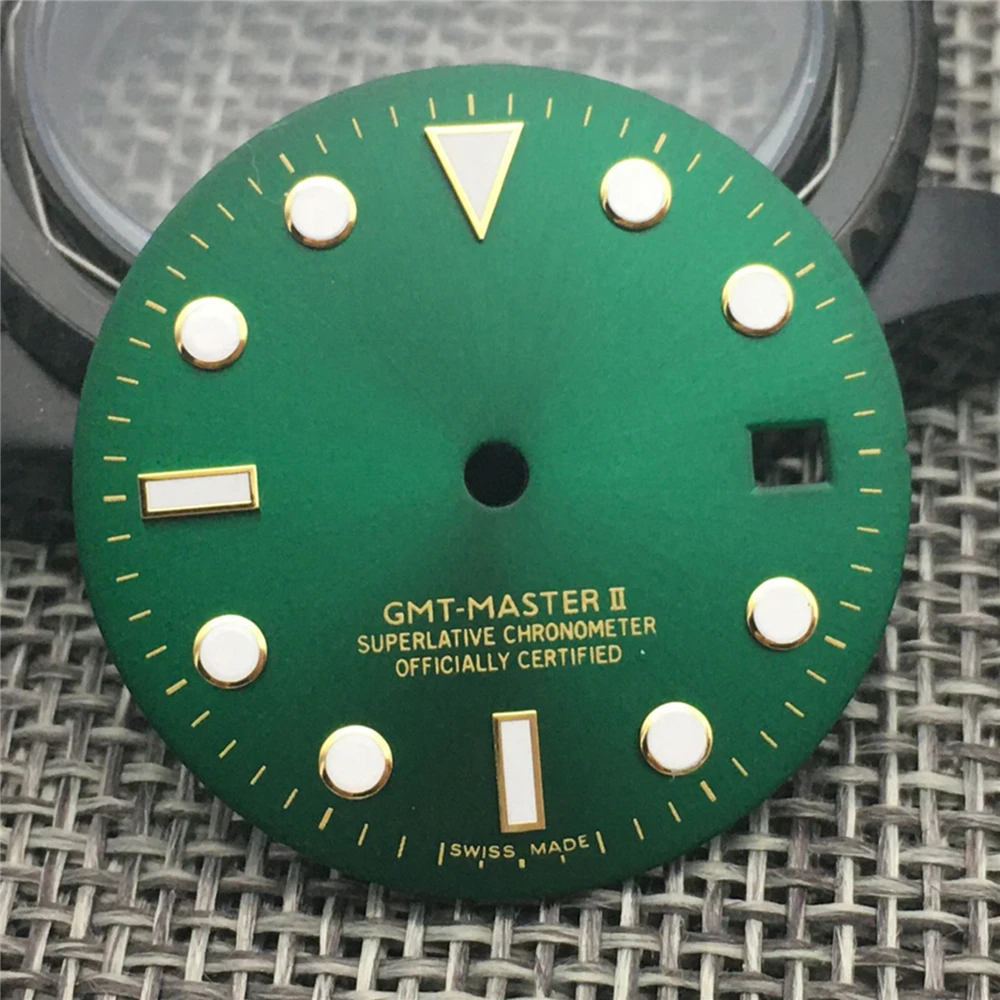 

28,5 мм C3 зеленый светящийся циферблат для часов ETA2836/2824 Mingzhu DG2813/3804 для Miyota 82 серии механизм