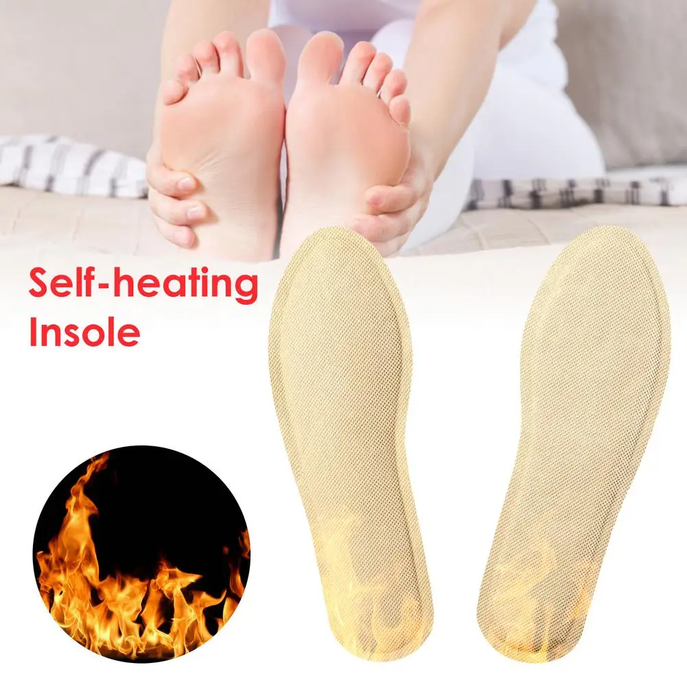 

1 Pair Self-heating Insoles Winter Warm Foot Pad Warm Paste Pads Lasting Keep Warm Outdoor Sports Heating Shoe Boot Pad