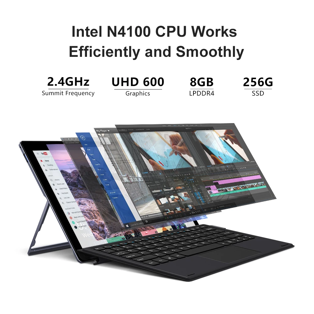 CHUWI UBook 11.6 Inch Tablet PC Windows 10  Intel N4120 Duad core Processor 8GB RAM 256GB SSD 1920*1080 Bluetooth 4.0 Tablets