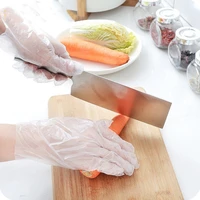 100pcs disposable gloves plastic catering food grade dishwashing catering beauty gloves hotel restaurant household kitchen tools