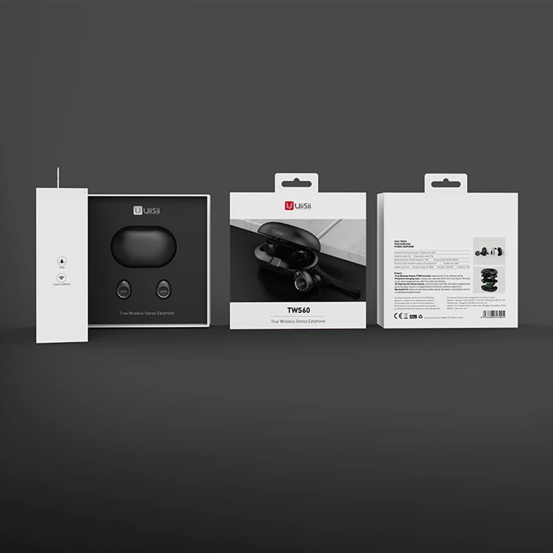 UiiSii TWS60 V5.0 bluetooth наушники сенсорные умные Мини Музыкальные Игровые наушники с микрофоном Беспроводные водонепроницаемые спортивные наушники