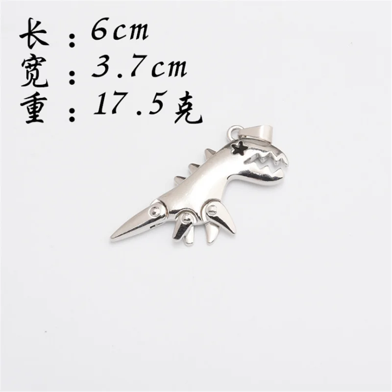 

Small Dinosaur Creative Necklace Trendy Brand Fashion Simple Women Boys Pendants Couple Street Style Jewelry Necklaces Wholesale
