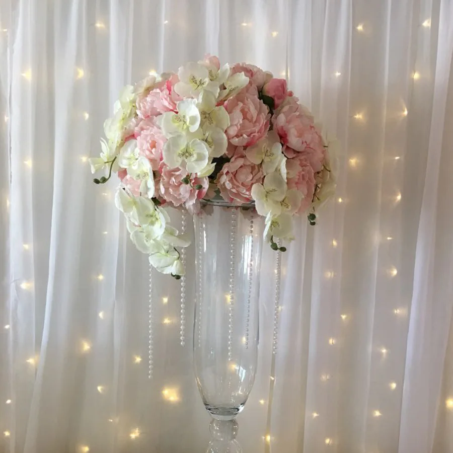 

Artificial Silk White Orchid Flowers High Quality Butterfly Moth Phalaenopsis Fake Flower for Wedding Home Festival Decoration