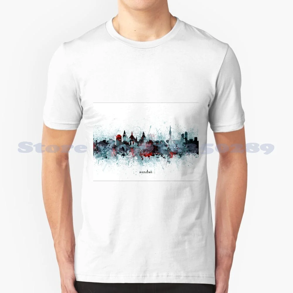 Футболка из 100% хлопка с принтом Skyline