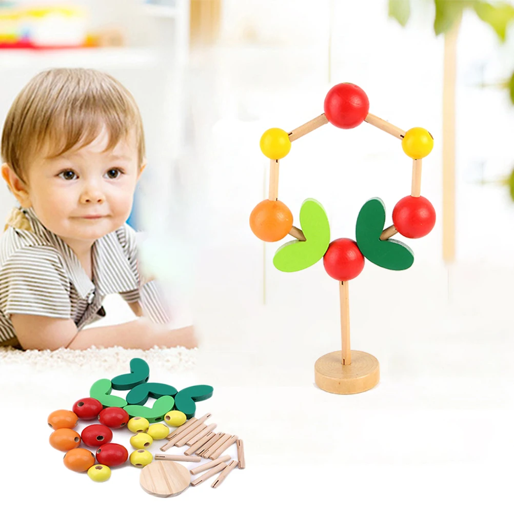 Детские креативные сборные строительные блоки игрушки деревянные сборочные