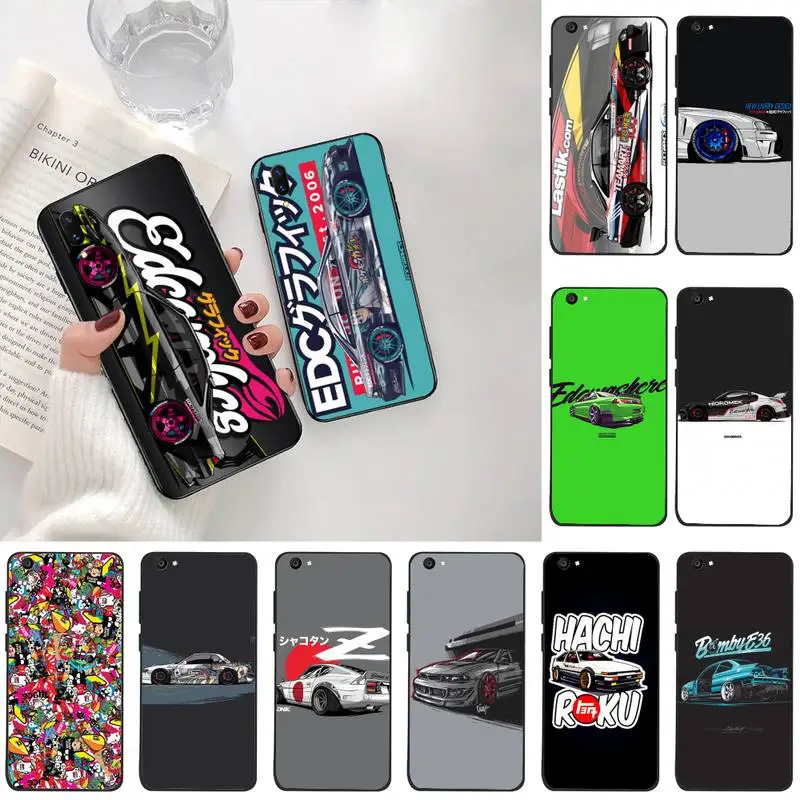 

PENGHUWAN Tokyo JDM Drift Sport Car Soft Rubber Phone Cover For Vivo Y91c Y17 Y51 Y67 Y55 Y7s Y81S Y19 V17 vivos5