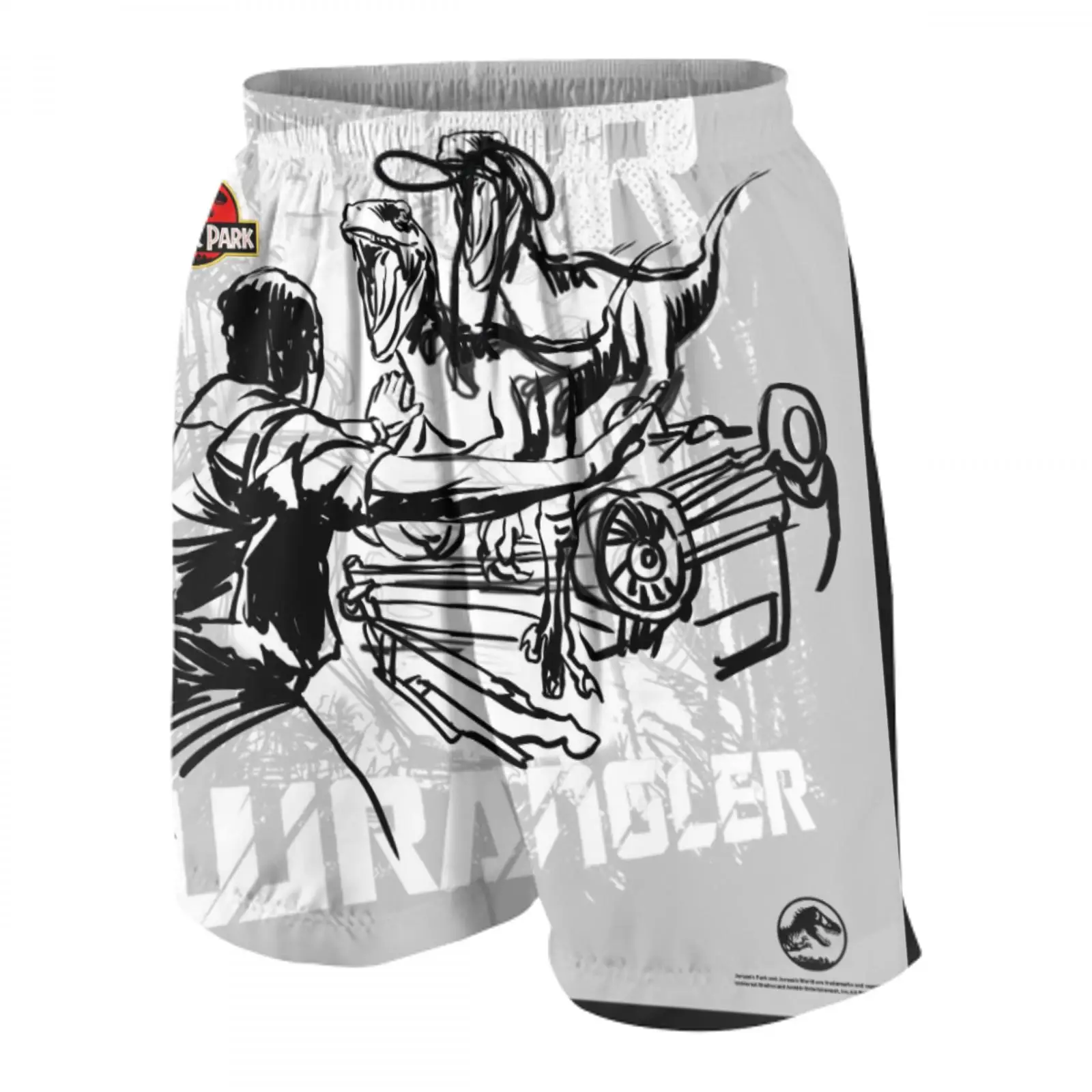 

printer jurassic world loose beach shorts custom kids swimwear panties jurassic park sticker kids panties