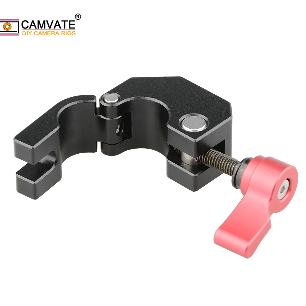 

CAMVATE Quick Release Standard 15mm Single Rod Clamp With 1/4"-20 3/8"-16 Threaded Hole For DSLR Camera 15mm Rail Support System