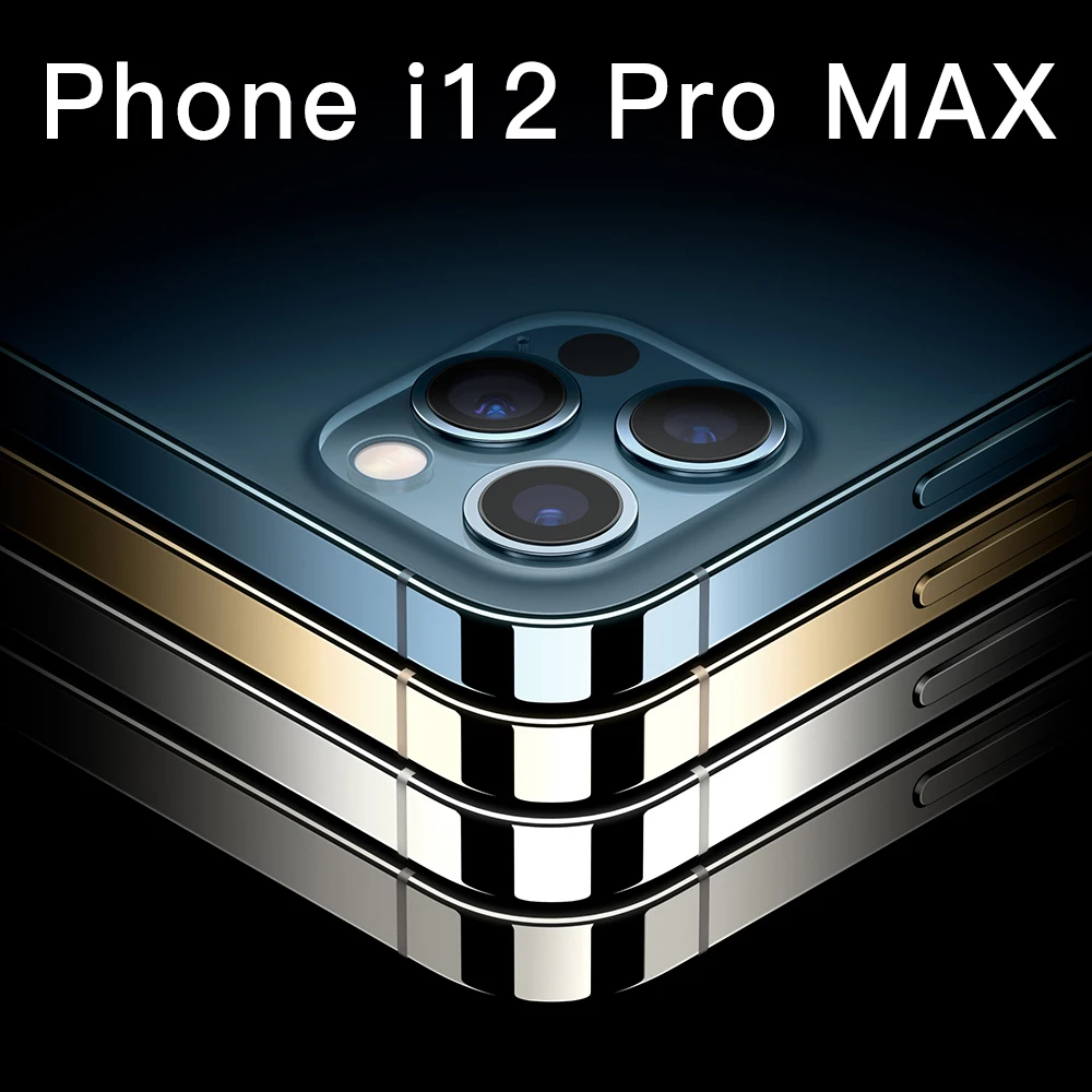 

i12 Pro Max Smartphone 6.7Inch Android10 5800mAh 12+512GB Dual SIM Dual Standby Support Face Global Version 5G Android CellPhone