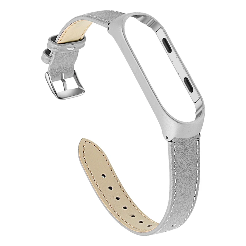 Grey OULUCCI браслет для xiaomi mi Band 4 ремешок силиконовый ремешок для xiaomi mi band 3/4 ремешок mi band 4 браслет - Color: Grey