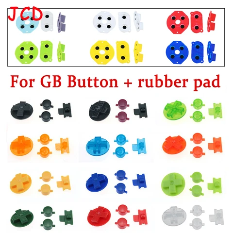 Набор кнопок JCD для Gameboy Classic of GB DMG A B, сменная кнопка D-pad Кнопка Токопроводящая rubber