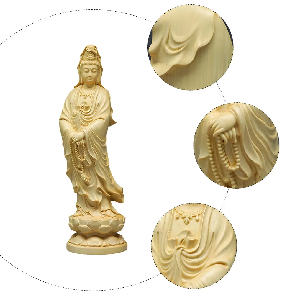 1 шт. буддистская тема семейный шикарный настольный декор деревянное ремесло