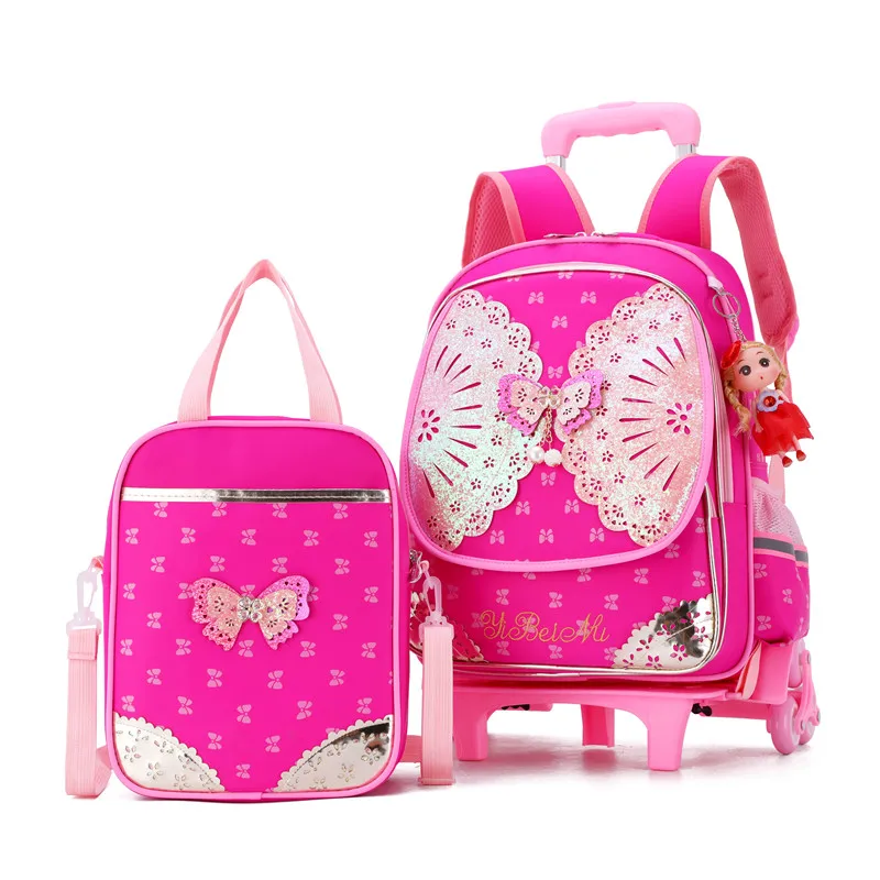 2 шт./компл. детские школьные сумки съемный рюкзак с бантом для девочек принцессы