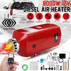8KW 12В дизельный Воздушный стояночный отопитель ЖК-дисплей Дисплей термостат металлический корпус пульта дистанционного Управление автомобильного обогревателя для RV, дом на колесах с прицепом, бу