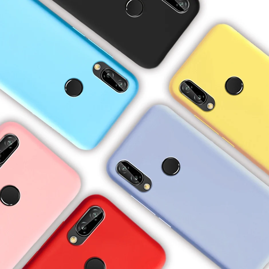 Силиконовый чехол конфетного цвета для Huawei P20 lite P 20 P20lite 5 84 дюймов мягкая задняя