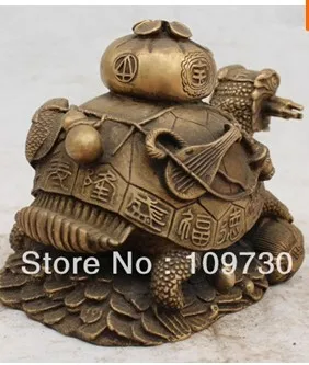 Бир 001003 китайского бронзового долгий срок службы дракон черепаха животных в