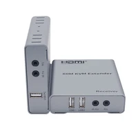 hdmi kvm extender by cat5e cat6 rj45 ethernet cable to 60m hdmi usb hdmi extender audio video converter pc laptop to tv monitor