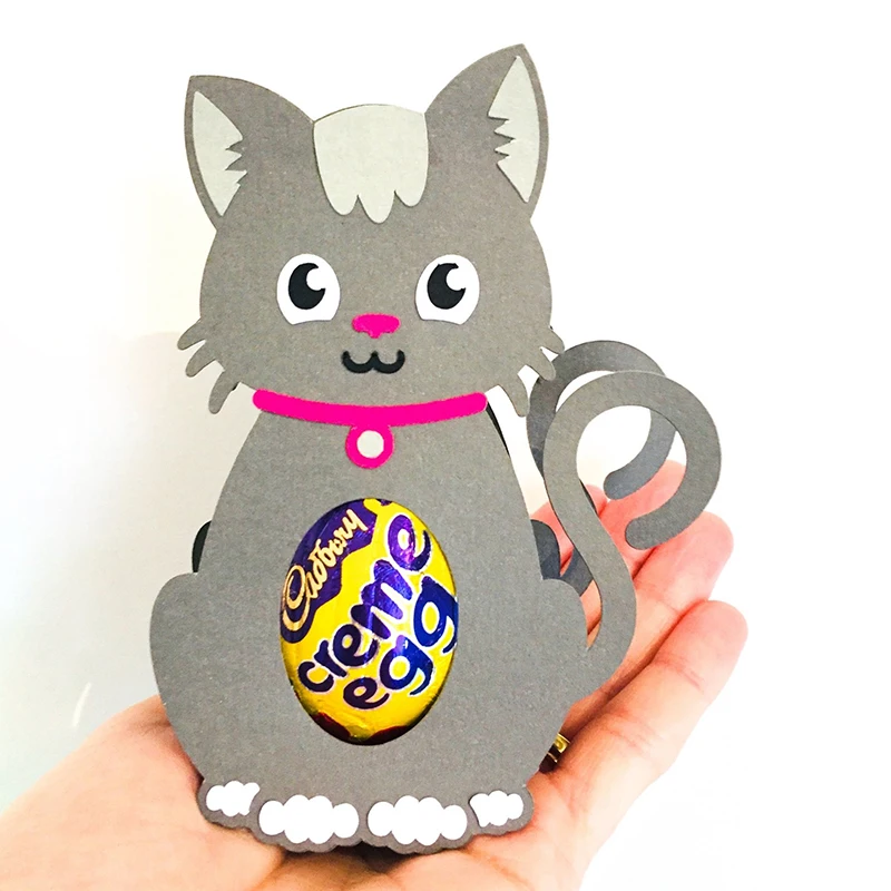 

MEET HUANG Easter Egg Holder Metal decorative dies 2021 new cutting dies cat craft scrapbooking cards decorating