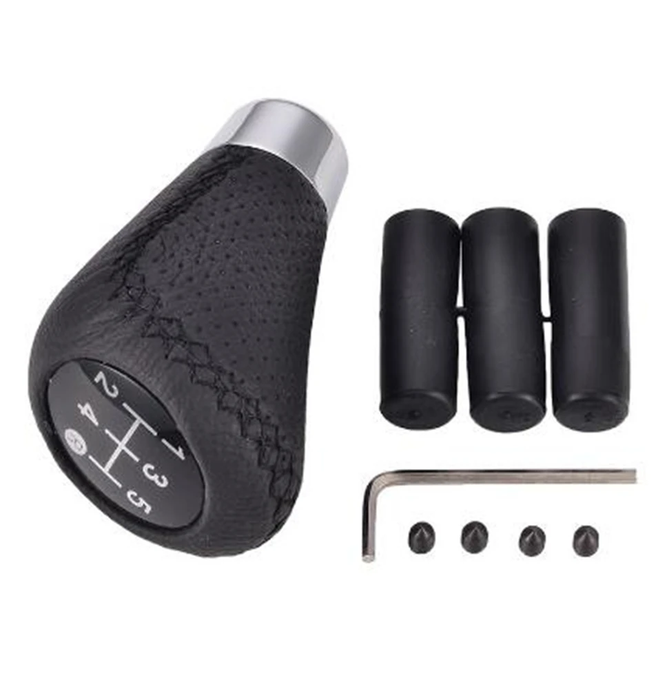 Универсальный 5-скоростной ручной автомобильный кожаный рычаг переключения