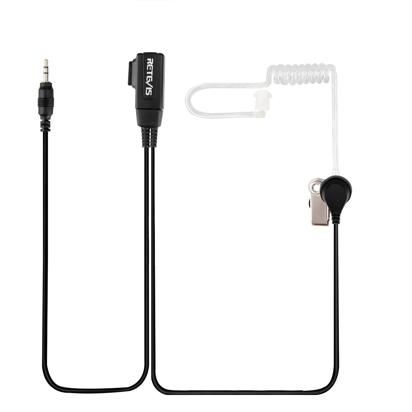 Retevis 10pcs Walkie Talkie Headset Covert Air Acoustic Earpiece for Uniden UH012SX UH038SX RT388 RT628 RT638 RT649B RT649P