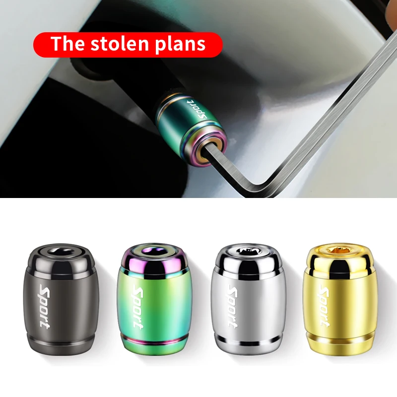 

New Anti-theft Tyre Cover Valves Stem Caps Tire Valve Dust Cap Dustproof Cars Bike Motor Motorcycles Using 2021 Auto Styling
