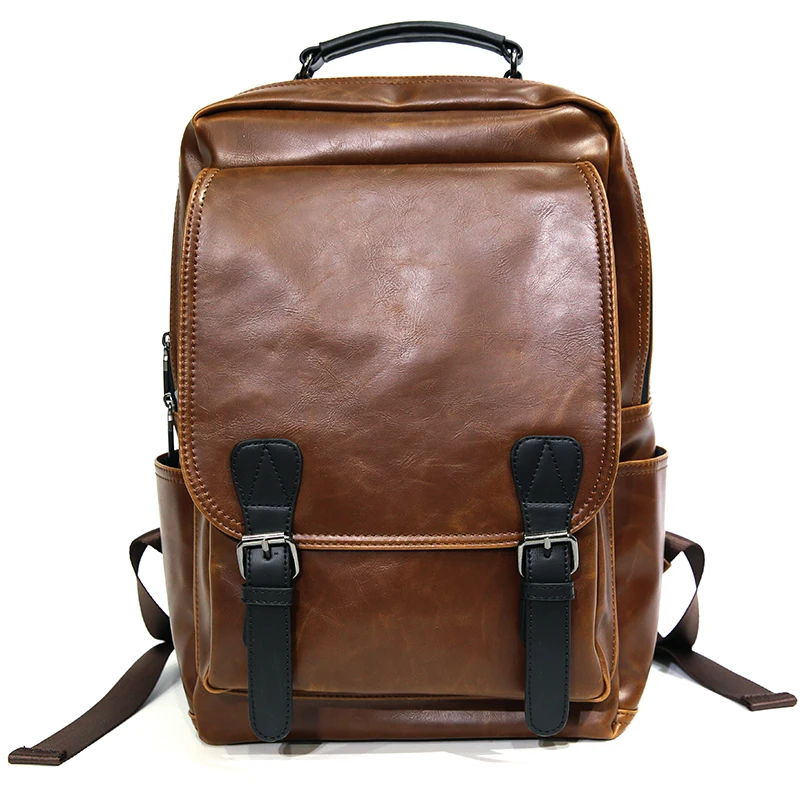 Отличное качество из искусственной кожи Для мужчин рюкзак большой Ёмкость