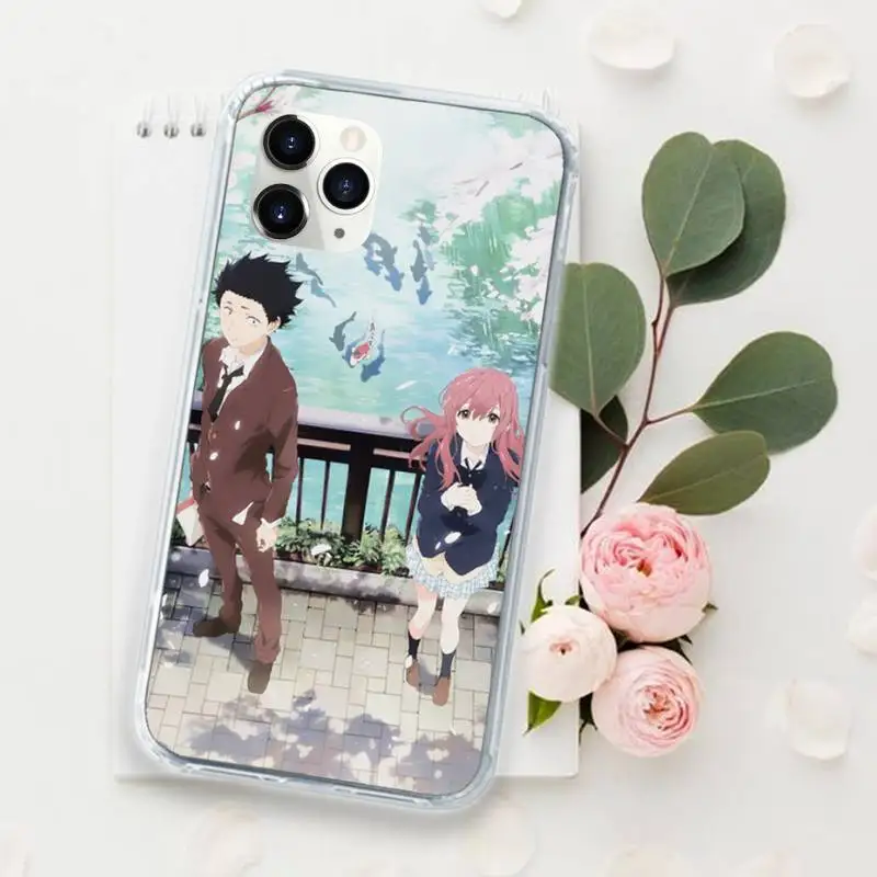 

The Shape Of Voice japanese anime Phone Case for iPhone 11 12 mini pro XS MAX 8 7 6 6S Plus X 5S SE 2020 XR Luxury brand shell