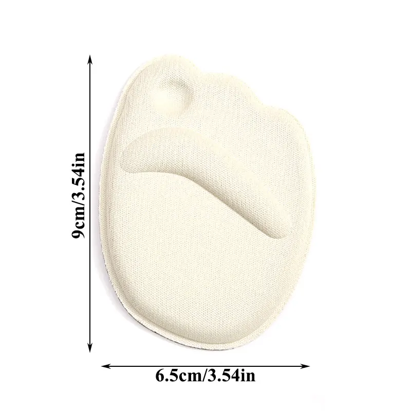 3D Heel Pads Half Code Massage Buffer Insoles Absorber Shoe Pad Front Forefoot Pads Cushioning Shock High Heels Shoe Accessories