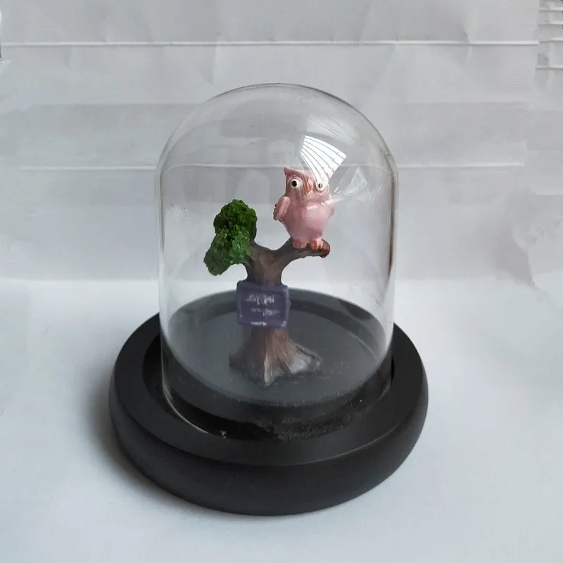 7*9 см искусственная купольная ваза украшение для дома черная основа Прозрачная