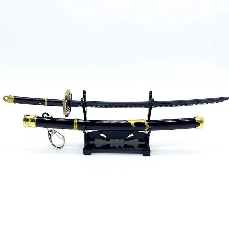 22 см ророноа Зоро металлический меч искусственный аниме цельный кусок с ножом