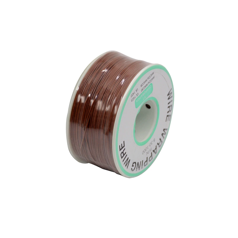 Brown 250 м/лот 30 AWG Упаковка провода 10 Цвета одноцепочечной Медь кабель ОК провода электрические провода для ноутбука материнской платы припой - Цвет: Brown