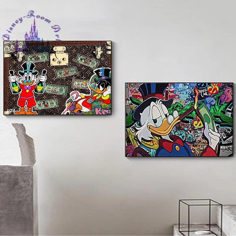 Картина на холсте Disney Настенная картина с монопольным эффектом мультяшный