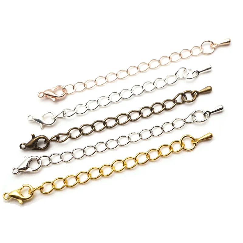 Удлиненная цепочка для браслета 50 70 мм ожерелья/расширитель хвоста с застежками