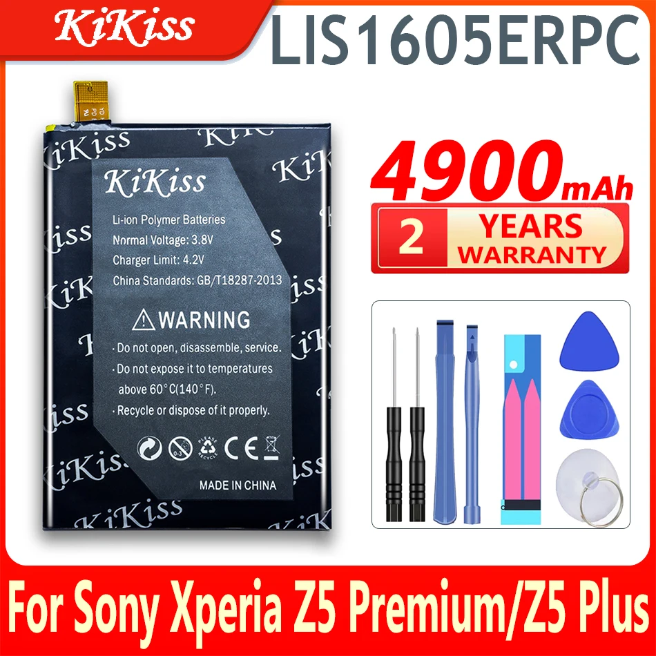 

KiKiss LIS1605ERPC Phone Battery for SONY Xperia Z5 Premium Z5P Dual E6883 E6853 E6833 Cellphone Batteries