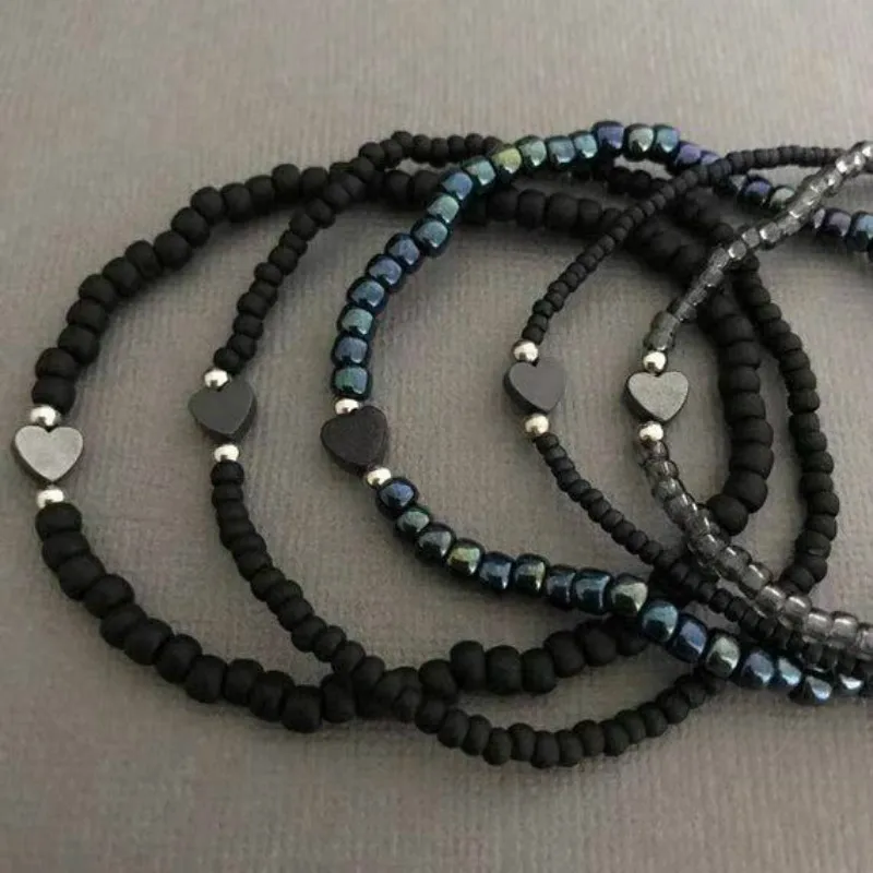 Модные женские богемные браслеты Набор браслетов винтажная бусина