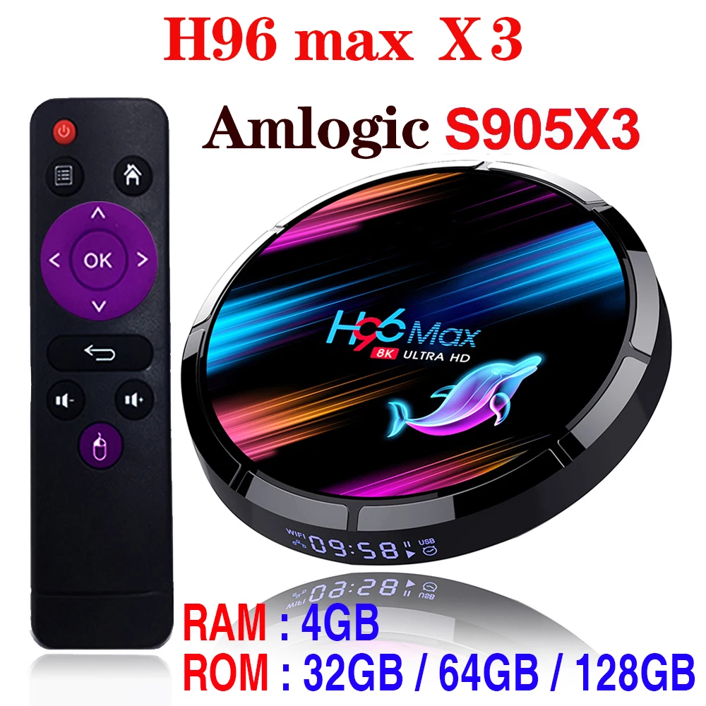 Приставка Смарт ТВ H96 max X3 8K Android 9 0|ТВ-приставки и медиаплееры| |