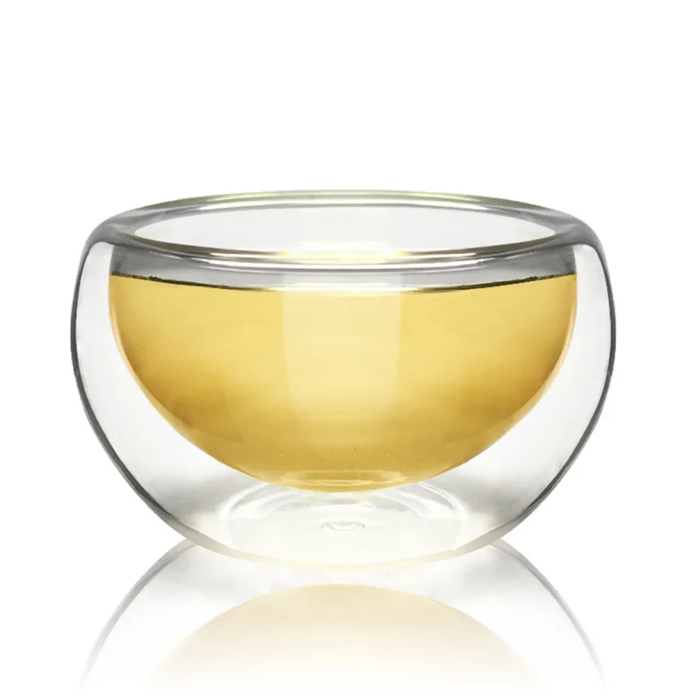 50 мл чистая вода Стекло питьевой Чай чашки термостойкие двойными стенками Слои