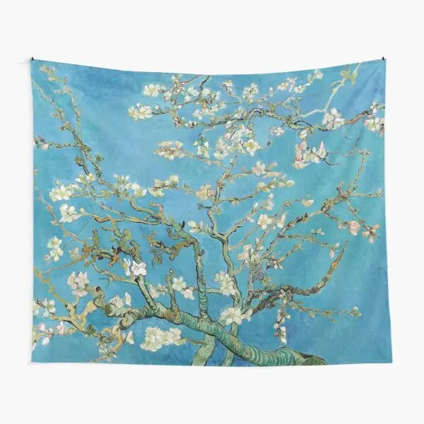 

1890 Винсент Ван Гог цветение миндаля 73 гобеленовый коврик с принтом домашний декор искусство Йога для гостиной красивая комната для путешес...
