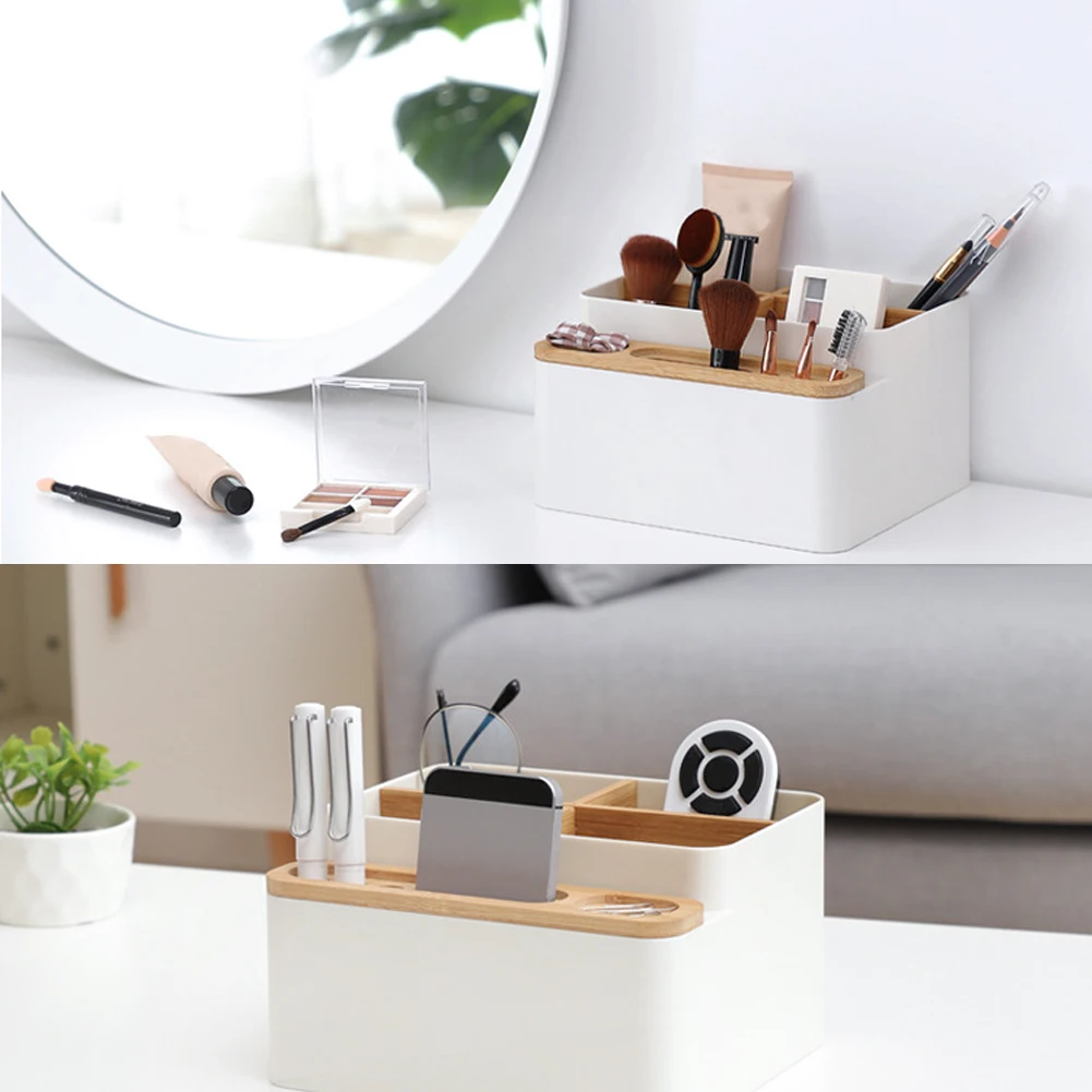 

Simple Style Office Desk Stationery Storage Box Detachable Desktop Multi-Purpose Wooden Storage Box