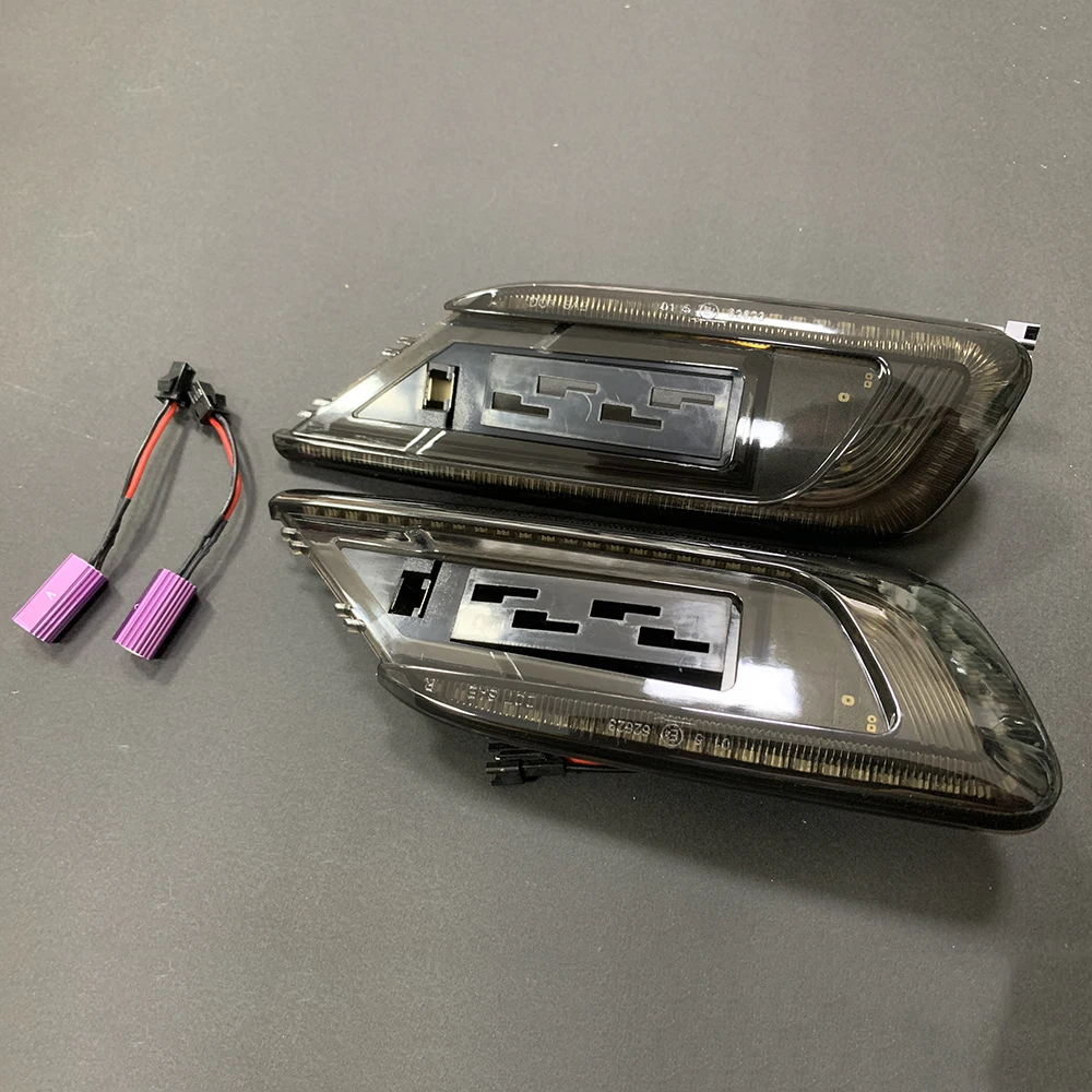 Сменная светодиодная боковая лампа Копченый черный чехол желтого цвета для Mini