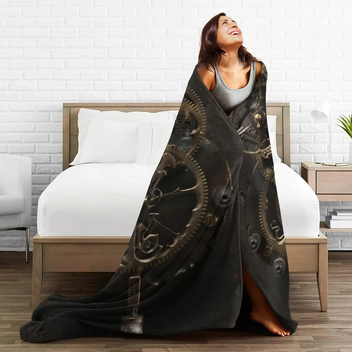 

3D Cartoon Sherpa Blanket Warm Super Soft Flannel Office Nap Bedspread Sofa Bedding Plush Quilt Plaids 294617278