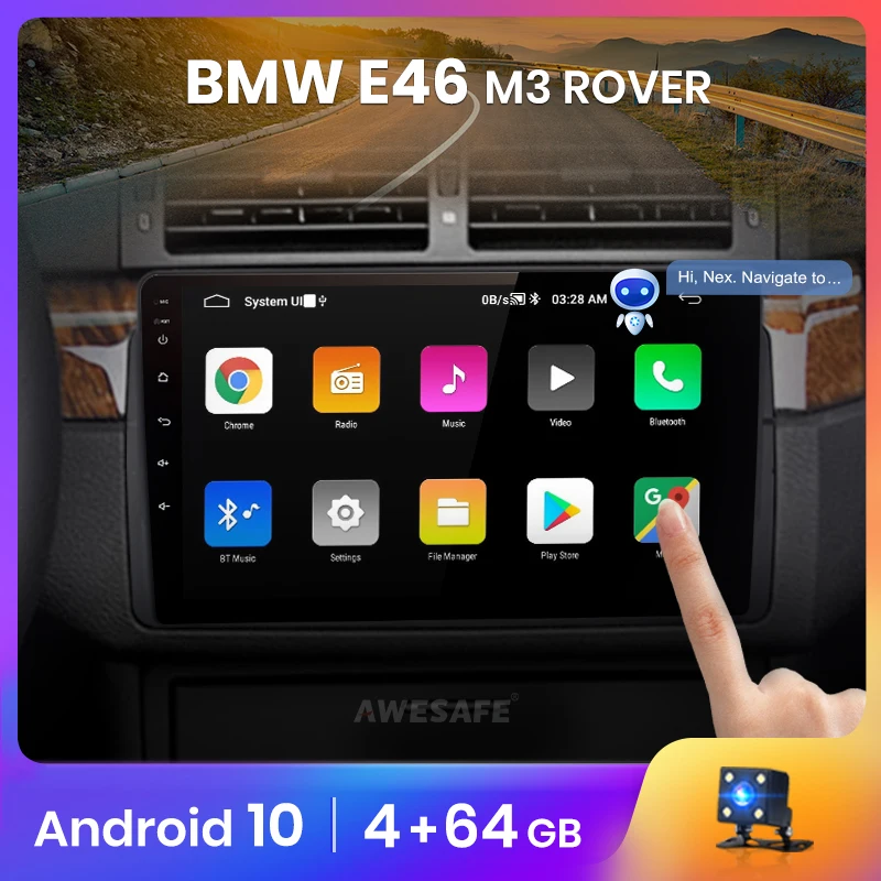 Автомагнитола AWESAFE PX9 для BMW мультимедийная стерео система на Android 10 с GPS