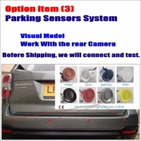 car parking sensor assistance system dual core 4 radars visible model work with rear view camera
