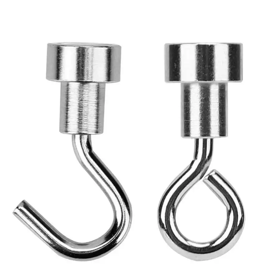 

10pcs F10 Magnet Hook Anti-Rust Heavy Duty Magnetic Hook Wall-mounted Hanger for Home Kitchen Workplace Magnetic Hook
