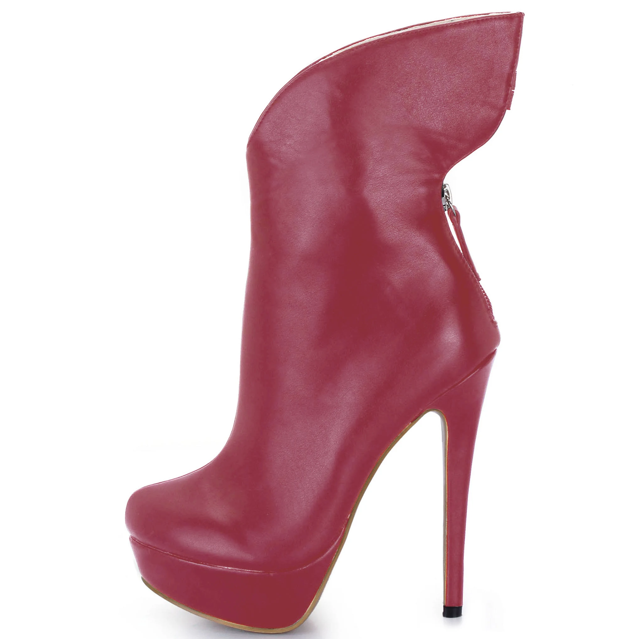 Пикантные женские вечерние туфли на высоком Высокая платформа Женские ботинки