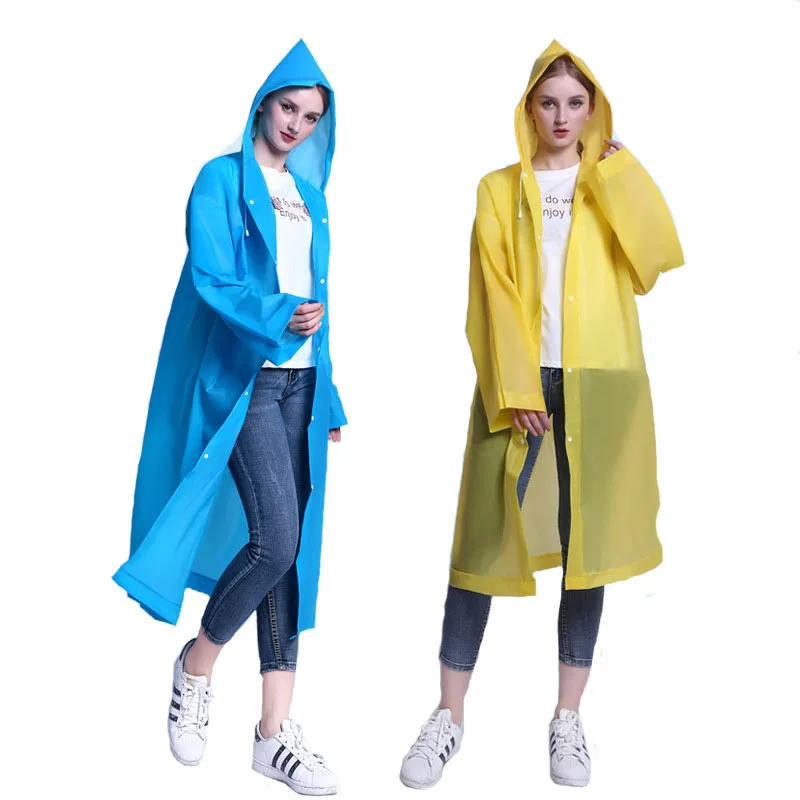 Взрослые модели толстые плащи одноразовые для путешествий на открытом воздухе EVA