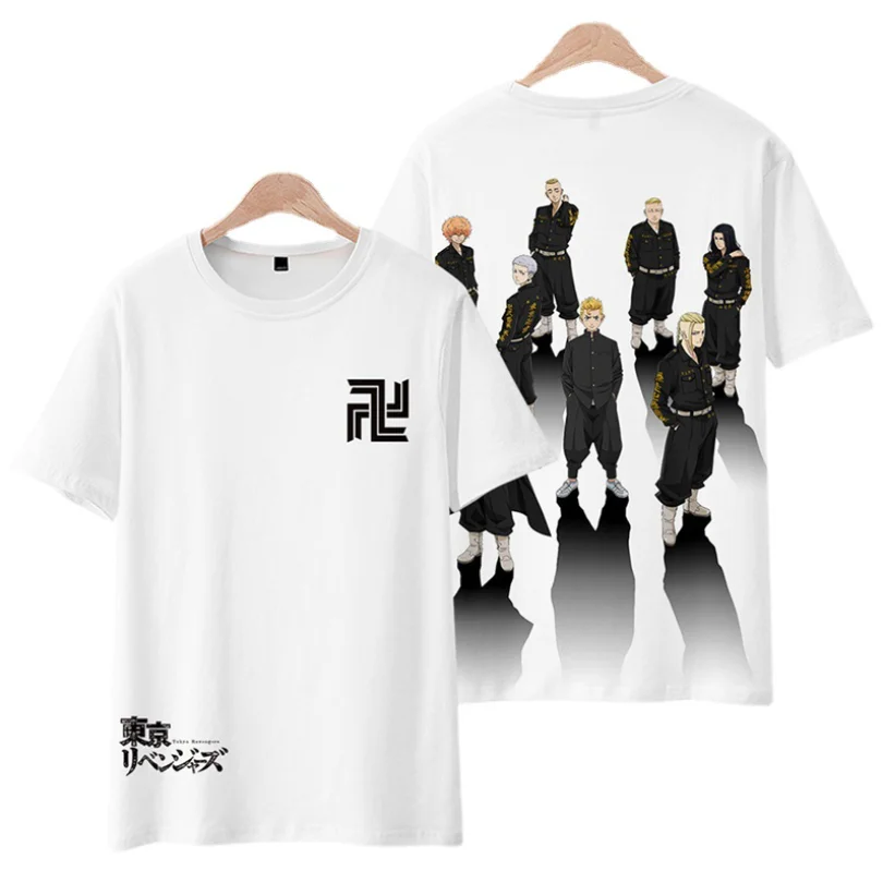 

Summer Printing Hot Sale Loose Shirt Tokyo Revengers Anime Cosplay Casual Short Sleeve New Fashion Tshirts Popular Cool Top