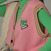 y2k women v neck knitted cardigans sweater kawaii pink knit cardigan 2021 long sleeve fashion autumn oversized jumper cute girl