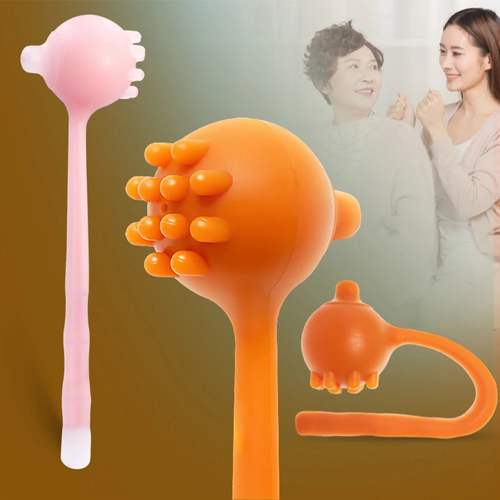 

Silicone Massage Thump Muscle Relax Body Massage Tool Pressotherapy Back Foot Massager Meridian Points Promote Blood Circulation